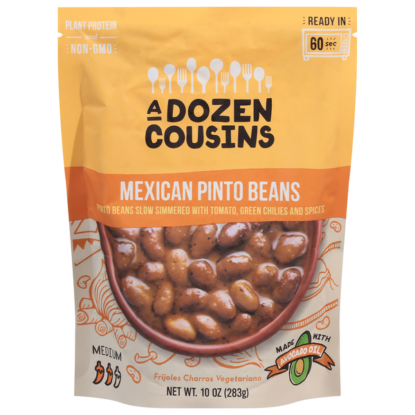 A Dozen Cousins Pinto Beans, Mexican,10 OZ