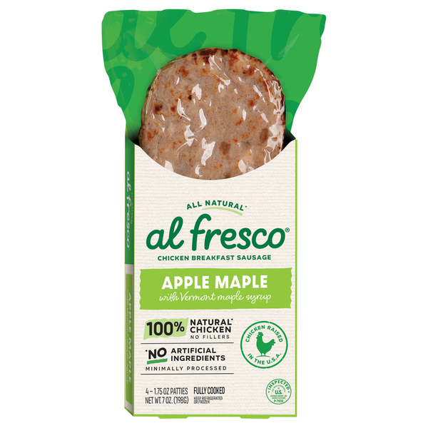 al fresco Chicken Breakfast Sausage, Apple Maple 7 OZ