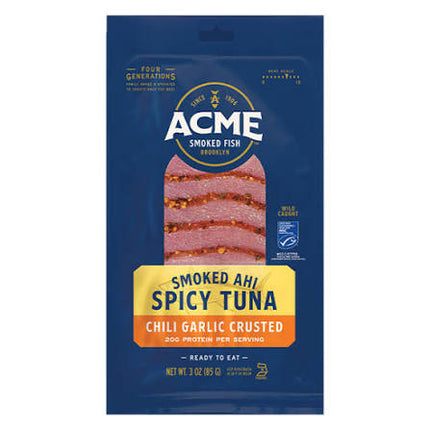 Acme Smoked Fish Cold Smoked Spicy Tuna 3 oz /Chili Garlic Crusted
