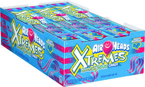 Air Heads Xtremes - Blue Raspberry Belts - 18ct/2.0 oz