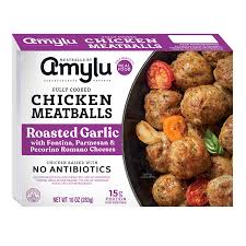 Amylu Chicken Meatballs, Roasted Garlic 10 Oz