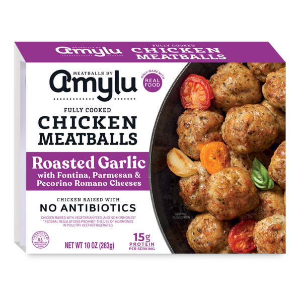 Amylu Roasted Garlic Chicken Meatballs