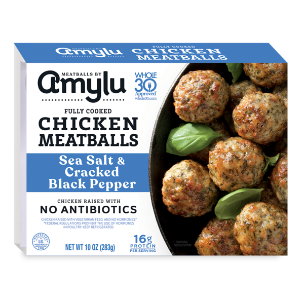 Amylu Sea Salt & Cracked Black Pepper Chicken Meatballs