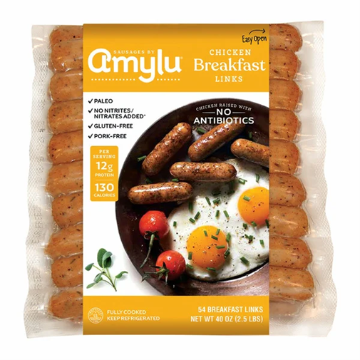 Amylu, Chicken Breakfast Sausage Links, 2.5 lbs