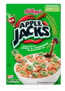 Kellogg's Apple Jacks Original Breakfast Cereal, Family Size, 16.6 oz Box