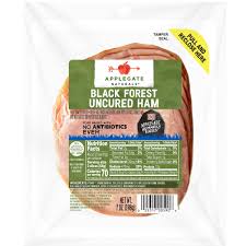 Applegate Naturals, Black Forest Uncured Ham,7 Oz Bag (Refrigerated)