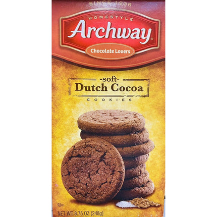 Archway Homestyle Classics Soft Dutch Cocoa Chocolate Lovers Cookies 8.75 Oz