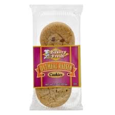 Bakery Fresh Oatmeal Raisin Cookies, 7.1 oz.