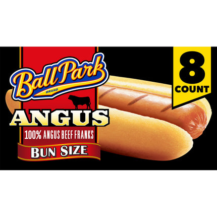 Ball Park Bun Length Angus Beef Hot Dogs, 14 oz, 8 CT