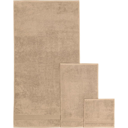 Bath Towels Set 3-Piece Turkish Cotton Soft, Absorbent and Premium Towel , Taupe