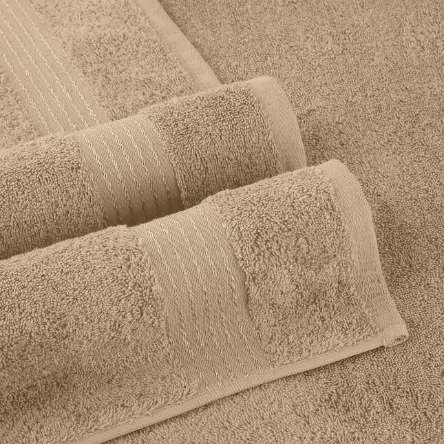 Bath Towels Set 3-Piece Turkish Cotton Soft, Absorbent and Premium Towel , Taupe