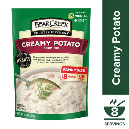 Bear Creek Country Kitchens Creamy Potato Soup Mix, Shelf-Stable, 10.5 Oz Pouch