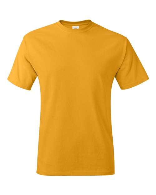 T Shirt  with Pocket 100% preshrunk ring spun cotton Gold LG