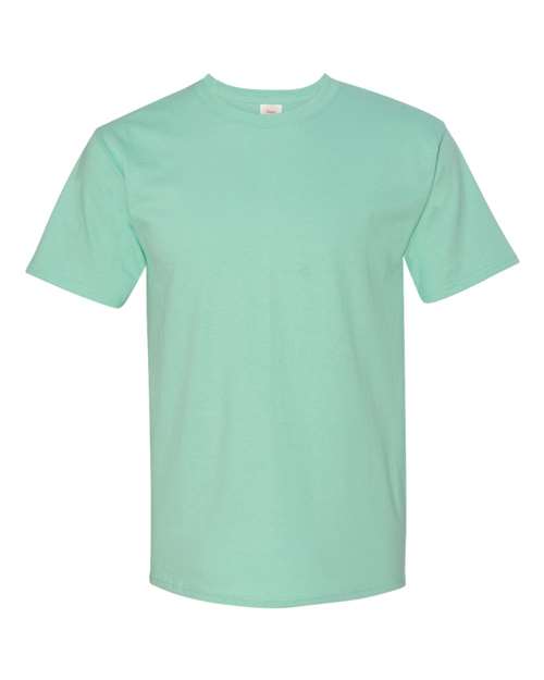 ﻿T Shirt with Pocket 100% preshrunk ring spun cotton Mint 2XL