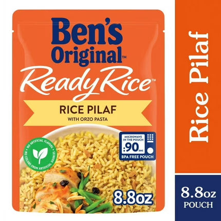 Ben'S Original Ready Flavored Rice Pilaf, Easy Dinner Side, 8.8 Ounce Pouch
