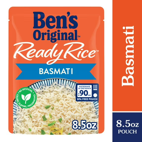Ben'S Original Ready Rice Basmati Rice, Easy Side Dish, 8.5 Ounce Pouch