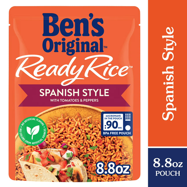 Ben'S Original Ready Rice Spanish Style Flavored Rice, Easy 8.8 Ounce Pouch