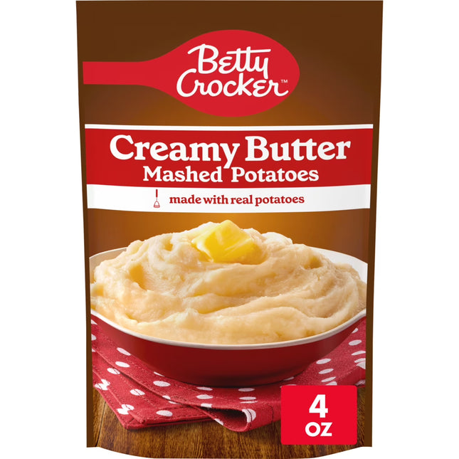 Betty Crocker Creamy Butter Mashed Potatoes, Made with Real Potatoes, 4 oz