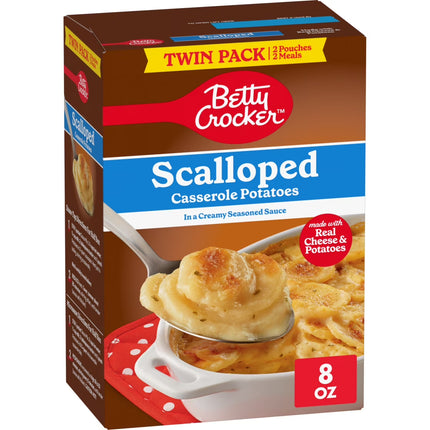Betty Crocker Scalloped Potatoes, Made with Real Cheese, Twin Pack, 8 oz