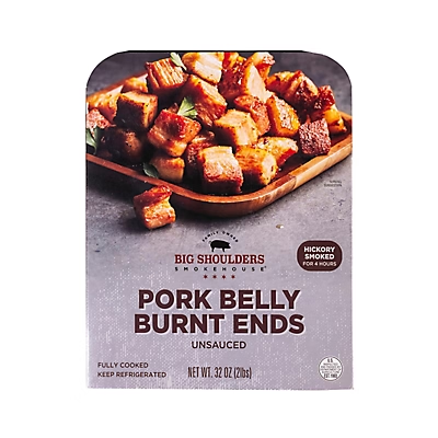 Big Shoulders Smokehouse Pork Belly Burnt Ends, 2 lbs.