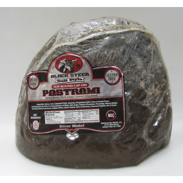 Black Steer Top Round Pastrami 6-7 lbs