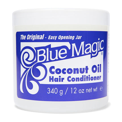 Blue Magic Coconut Oil Conditioner, 12 Oz., Dry Hair Type, Repair Split Ends, Moisturizing, Jar