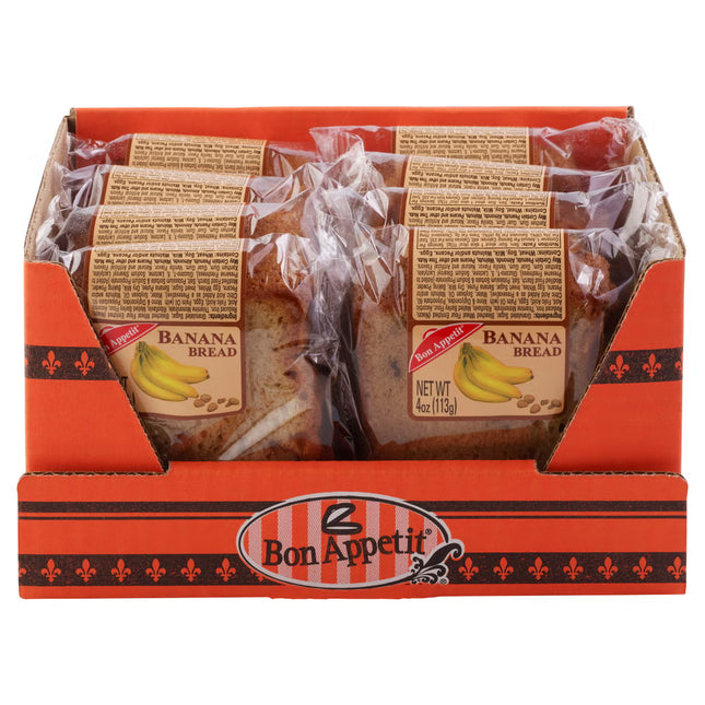 Gourmet Banana Bread Slice, 4 oz, 8-Count