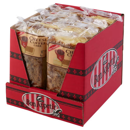 Gourmet Cheese Coffee Bar Cake, 4 oz, 8-Count New York State Approved, Inmate Care package friendly