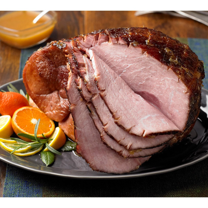 Boneless Spiral-Cut Peach Double Glazed Ham,Pork, 3-4.8 Ibs  Natural Juice