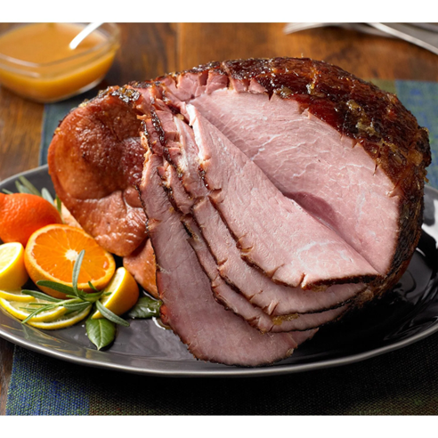 Boneless Spiral-Cut Peach Double Glazed Ham,Pork, 3-4.8 Ibs  Natural Juice