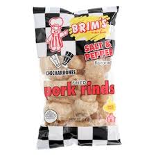Brim's Salt and Pepper Fried Pork Rinds, 2.62-oz.