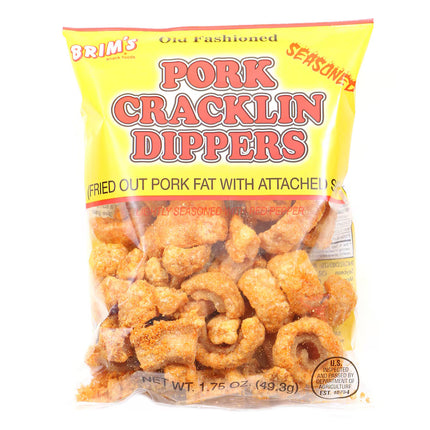 Brim's Seasoned Pork Cracklin Dippers, 1.75-oz. Bags