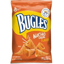 Bugles Nacho Cheese Crispy Corn Snacks, 3.7-oz.