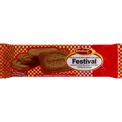 Butterkist Cookies, Almond, Festival 5.3 oz