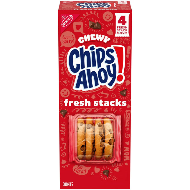 CHIPS AHOY! Fresh Stacks Chewy Chocolate Chip Cookies, 8.66 Oz