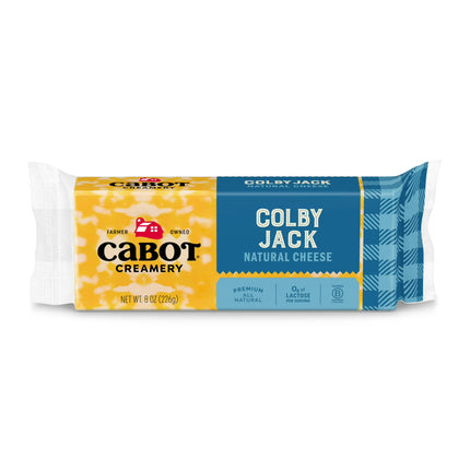 Cabot Creamery Colby Jack Cheddar Cheese Block 8 Oz (Refrigerated)