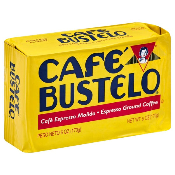 Café Bustelo Dark Roast Espresso Ground Coffee 6 oz, Brick