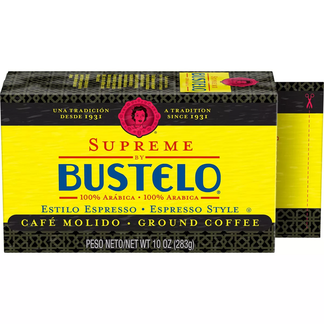 Café Bustelo Supreme Espresso-Style Medium Dark Roast Ground Coffee - 10oz