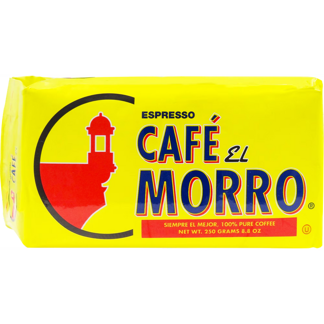 Cafe El Morro Espresso Dark Roast Caffeinated Ground Coffee, 8.8 oz