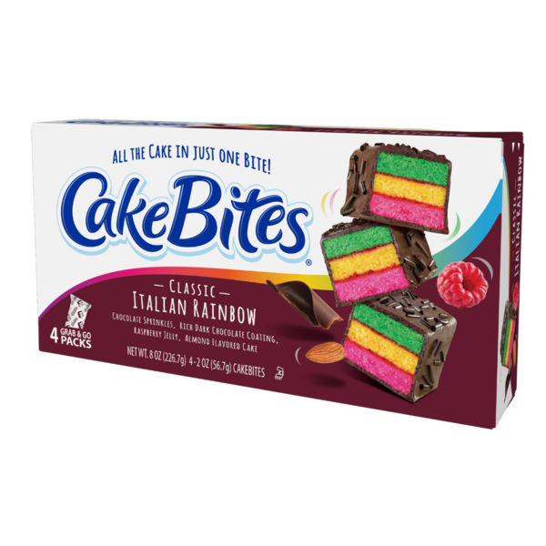 CakeBites Classic Italian Rainbow 2 oz • 4 x 2 oz
