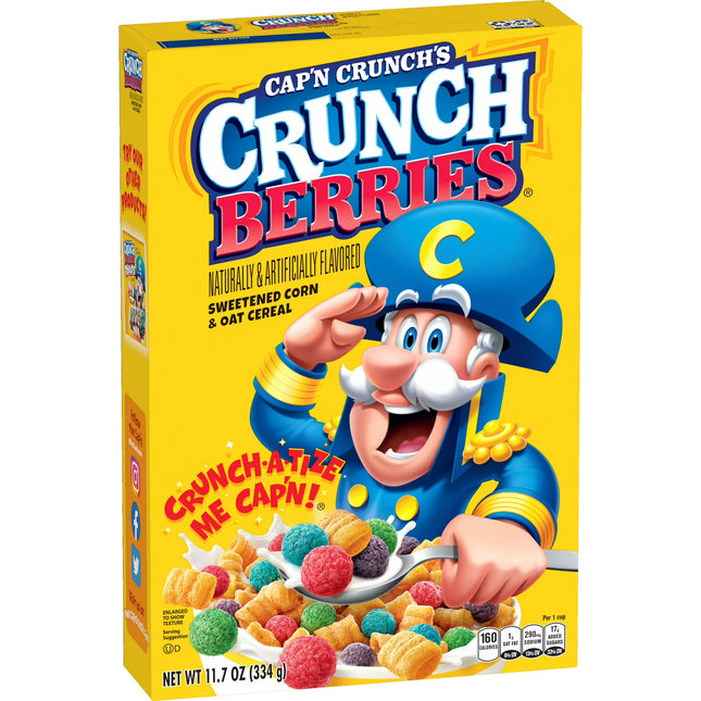 Cap'n Crunch, Crunch Berries, 11.7 oz Packaged