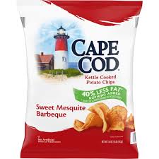 Cape Cod Less Fat Sweet Mesquite Barbeque Chips, Bag, 16 oz.