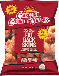 Carolina Country Snacks Old Time Fat Back Skins with a Little Red Pepper, 1.5 oz.