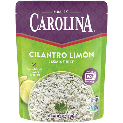Carolina Ready-to-Heat Cilantro Limón Jasmine Rice, 8.8 oz Bag