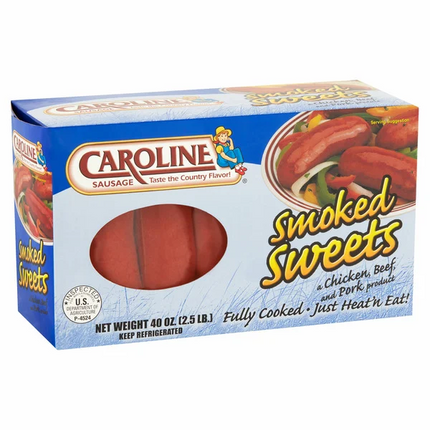 Caroline Smoked Sweets Sausage W/ Beef, Chicken, Pork