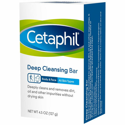 Cetaphil Gentle Face Cleanser and Body Wash Bar for Dry to Normal, Sensitive Skin Value Pack, 4.5 Oz (Pack of 3)