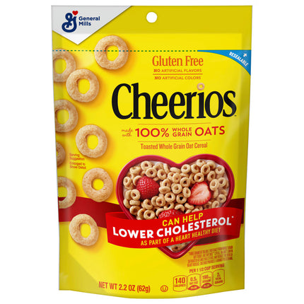 Cheerios Whole Grain Oats Breakfast Cereal, 2.2 oz