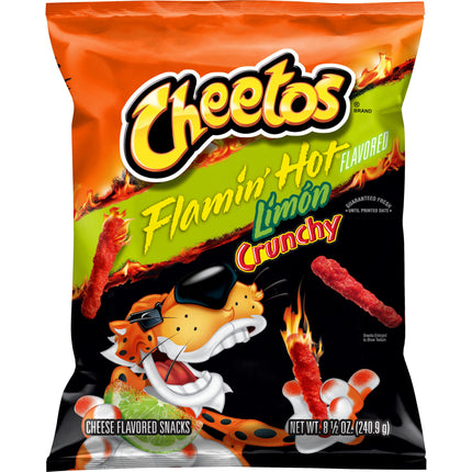 Cheetos Crunchy XXTRA Flamin' Hot Cheese Flavored Snack Chips, 8.5 Ounce Bag (Packaging May Vary)