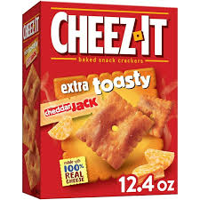 Cheez-It Extra Toasty Cheddar Jack Cheese Crackers, Baked Snack Crackers, 12.4 Oz