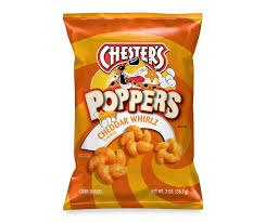 Chester's Poppers Cheddar Whirls Snacks, 2-oz.